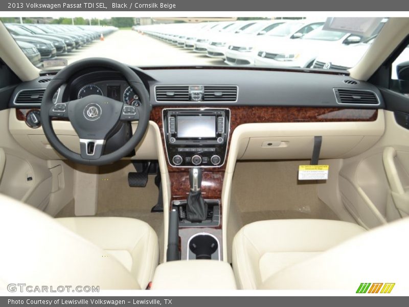 Black / Cornsilk Beige 2013 Volkswagen Passat TDI SEL