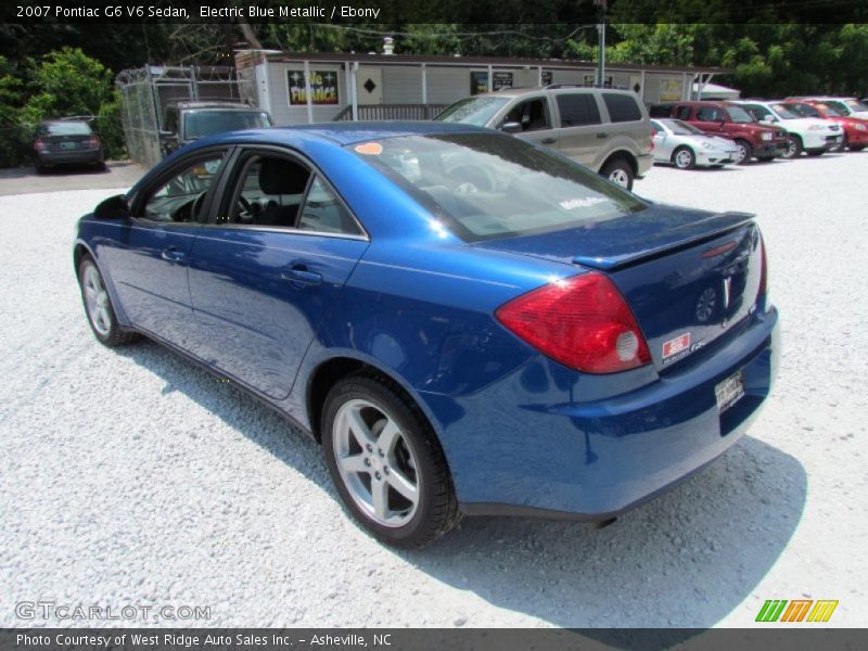 Electric Blue Metallic / Ebony 2007 Pontiac G6 V6 Sedan