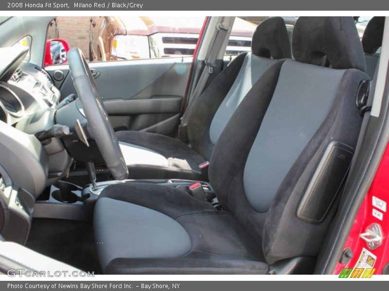 Milano Red / Black/Grey 2008 Honda Fit Sport