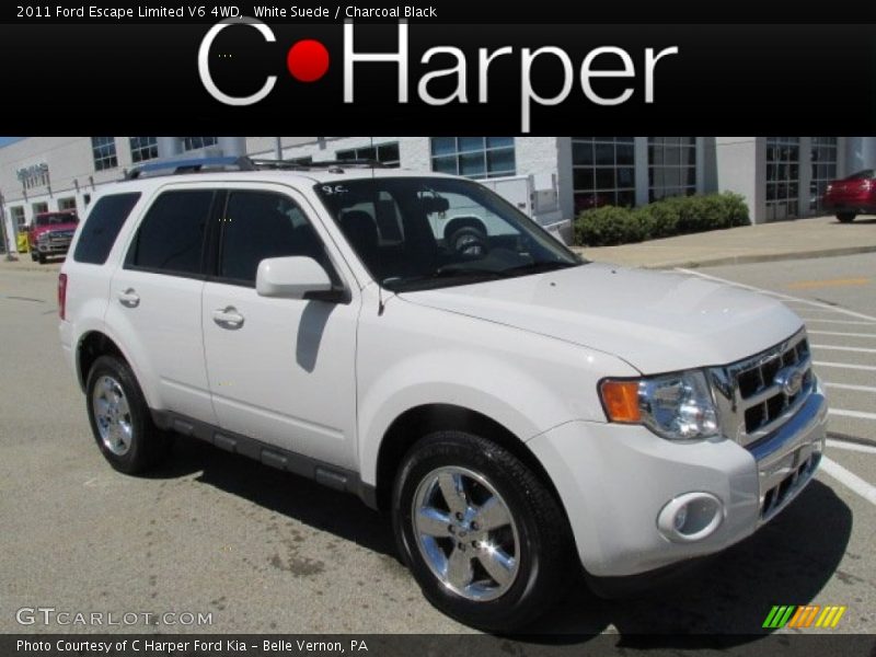 White Suede / Charcoal Black 2011 Ford Escape Limited V6 4WD