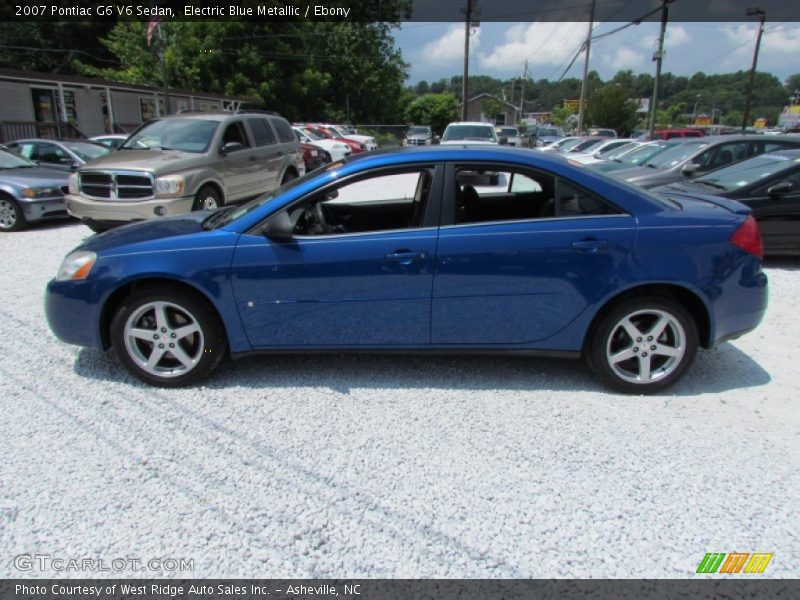 Electric Blue Metallic / Ebony 2007 Pontiac G6 V6 Sedan