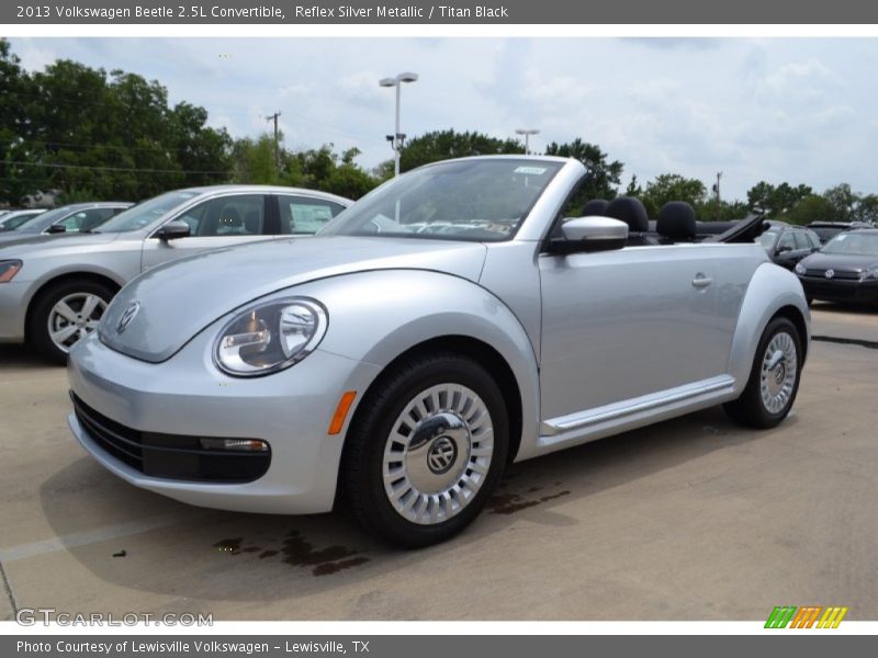 Reflex Silver Metallic / Titan Black 2013 Volkswagen Beetle 2.5L Convertible