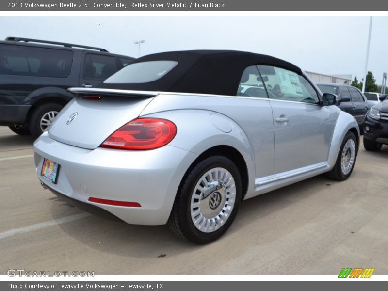 Reflex Silver Metallic / Titan Black 2013 Volkswagen Beetle 2.5L Convertible