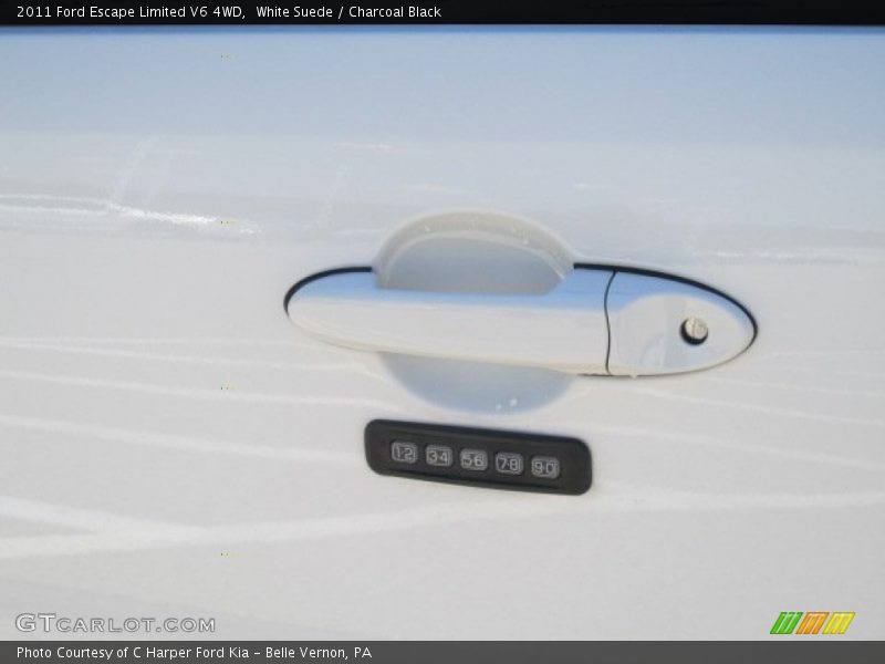 White Suede / Charcoal Black 2011 Ford Escape Limited V6 4WD