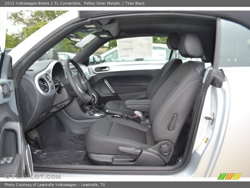 Reflex Silver Metallic / Titan Black 2013 Volkswagen Beetle 2.5L Convertible