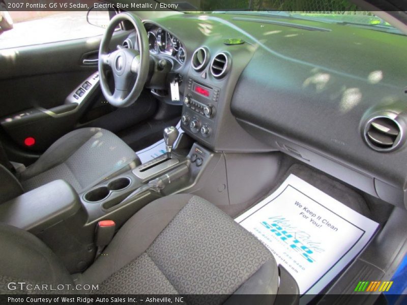 Electric Blue Metallic / Ebony 2007 Pontiac G6 V6 Sedan