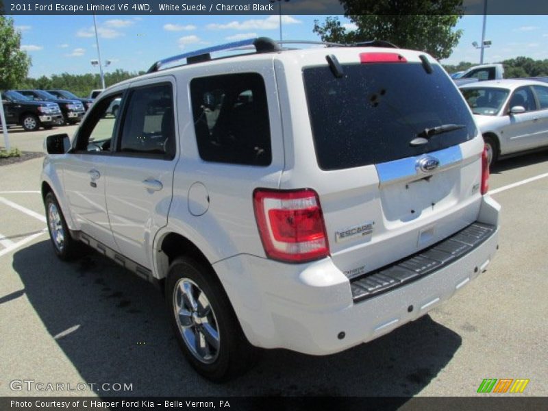 White Suede / Charcoal Black 2011 Ford Escape Limited V6 4WD