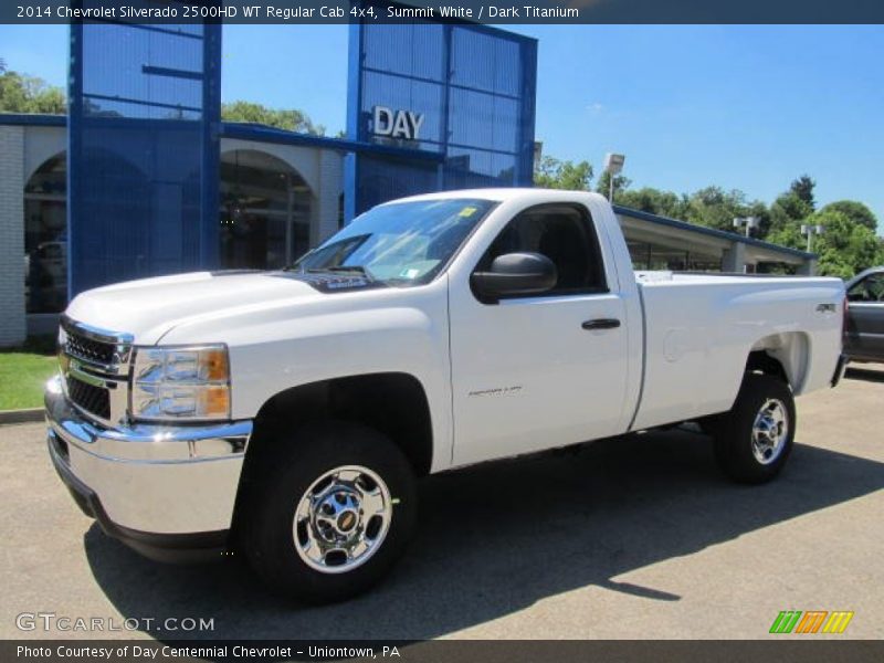 Summit White / Dark Titanium 2014 Chevrolet Silverado 2500HD WT Regular Cab 4x4