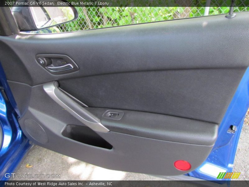 Electric Blue Metallic / Ebony 2007 Pontiac G6 V6 Sedan