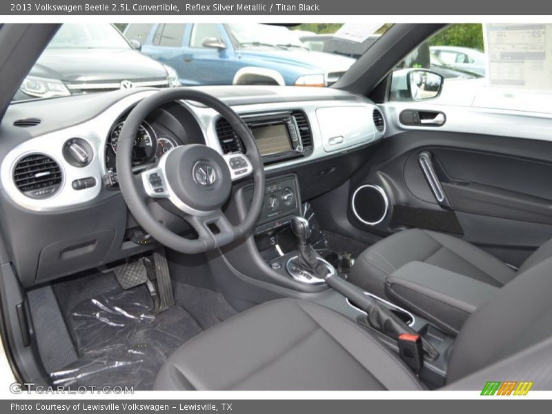 Reflex Silver Metallic / Titan Black 2013 Volkswagen Beetle 2.5L Convertible
