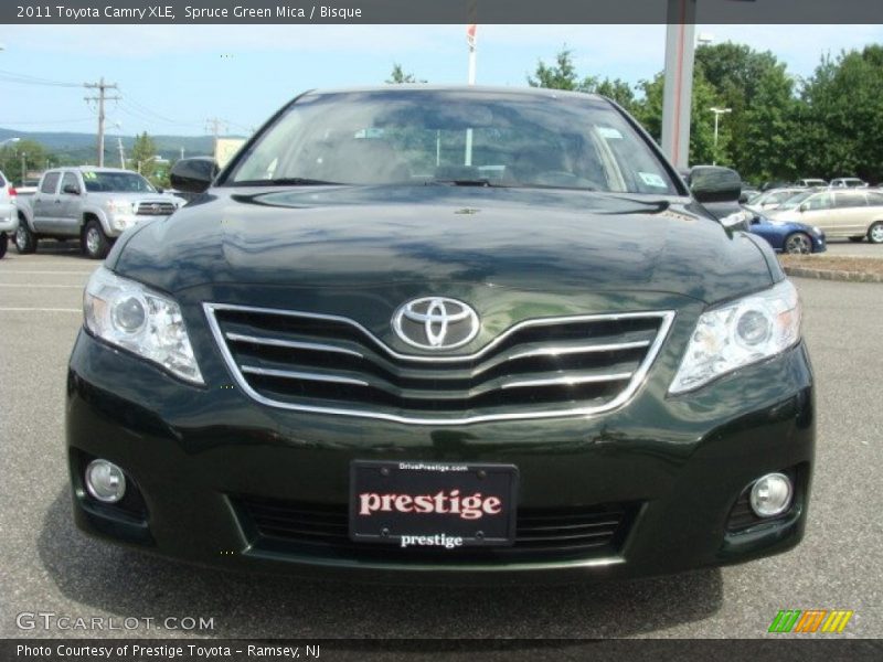 Spruce Green Mica / Bisque 2011 Toyota Camry XLE