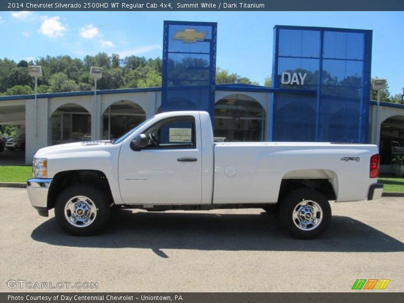 Summit White / Dark Titanium 2014 Chevrolet Silverado 2500HD WT Regular Cab 4x4