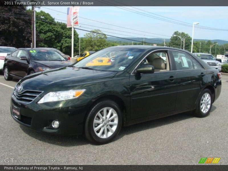 Spruce Green Mica / Bisque 2011 Toyota Camry XLE