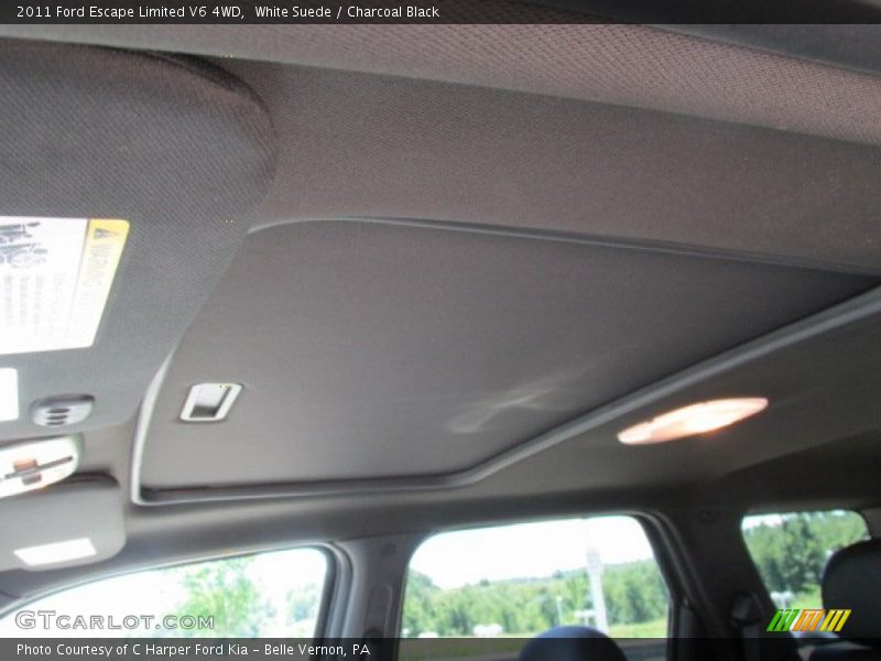 White Suede / Charcoal Black 2011 Ford Escape Limited V6 4WD