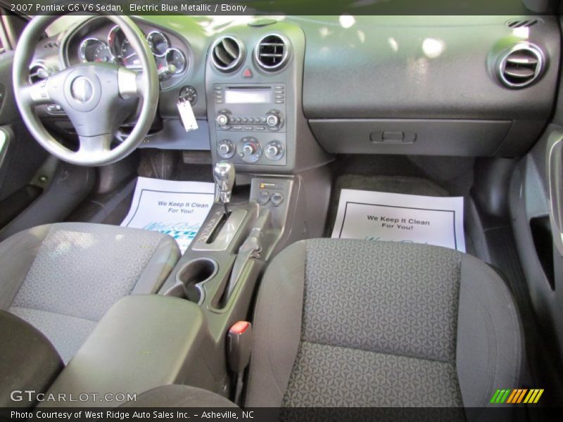 Electric Blue Metallic / Ebony 2007 Pontiac G6 V6 Sedan