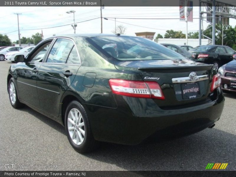 Spruce Green Mica / Bisque 2011 Toyota Camry XLE