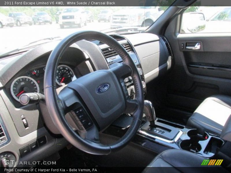 White Suede / Charcoal Black 2011 Ford Escape Limited V6 4WD