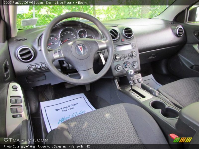 Electric Blue Metallic / Ebony 2007 Pontiac G6 V6 Sedan