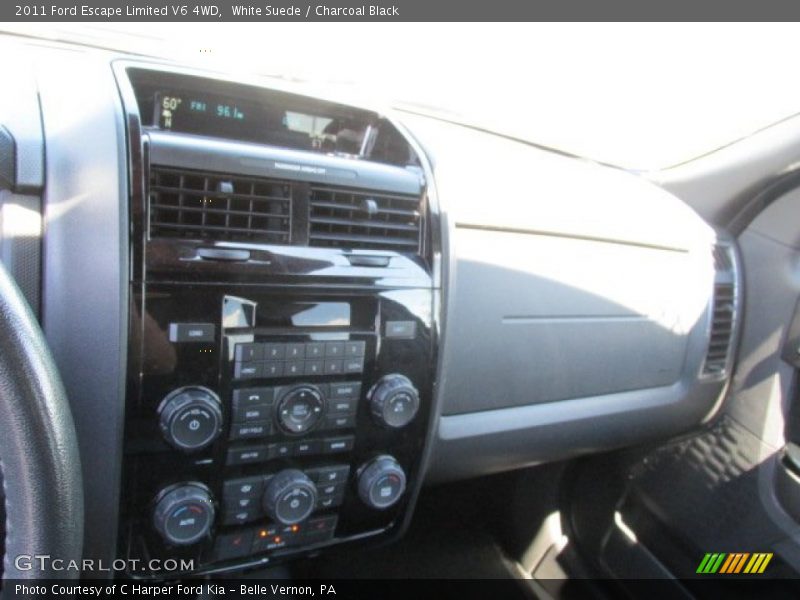 White Suede / Charcoal Black 2011 Ford Escape Limited V6 4WD