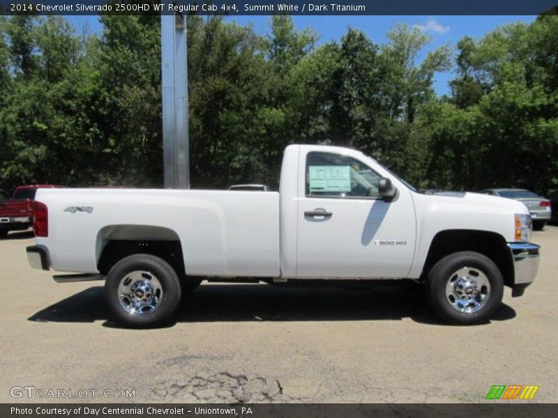 Summit White / Dark Titanium 2014 Chevrolet Silverado 2500HD WT Regular Cab 4x4