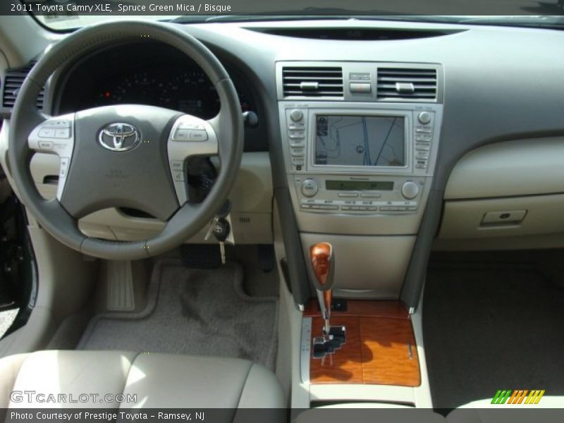 Spruce Green Mica / Bisque 2011 Toyota Camry XLE
