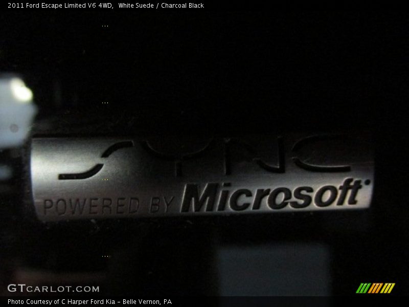 White Suede / Charcoal Black 2011 Ford Escape Limited V6 4WD