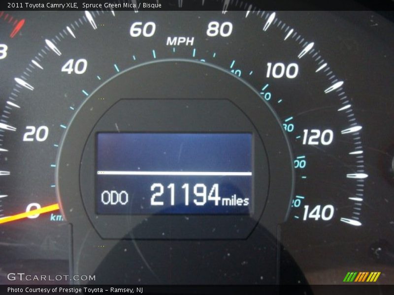 Spruce Green Mica / Bisque 2011 Toyota Camry XLE