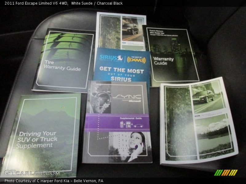 White Suede / Charcoal Black 2011 Ford Escape Limited V6 4WD