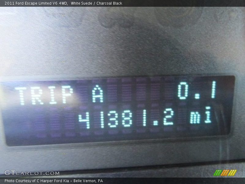 White Suede / Charcoal Black 2011 Ford Escape Limited V6 4WD