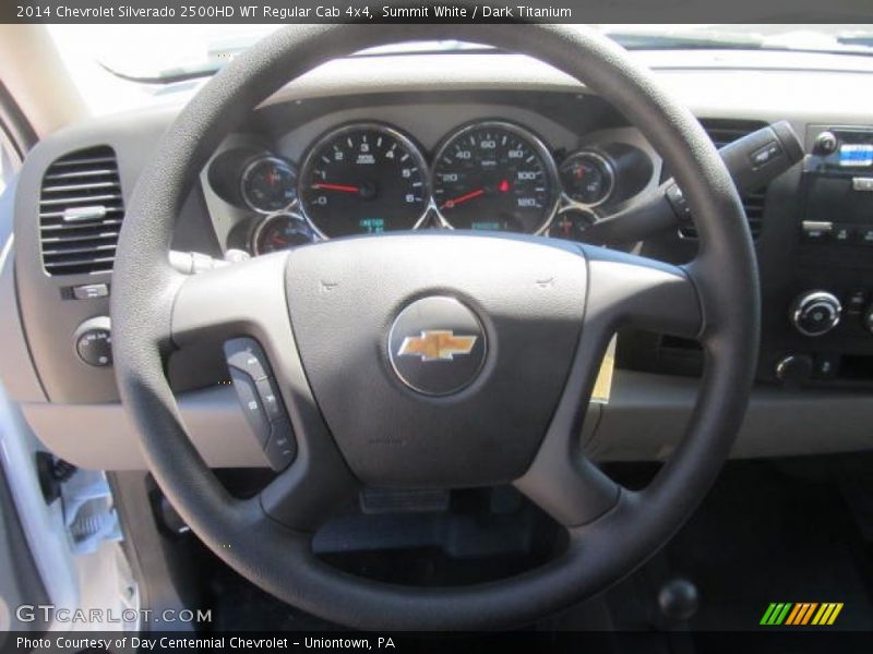 Summit White / Dark Titanium 2014 Chevrolet Silverado 2500HD WT Regular Cab 4x4