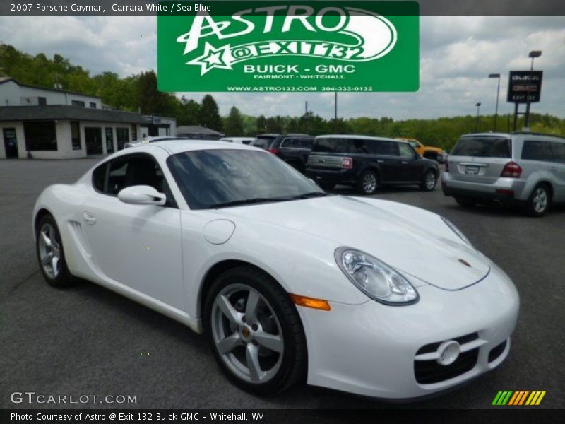 Carrara White / Sea Blue 2007 Porsche Cayman
