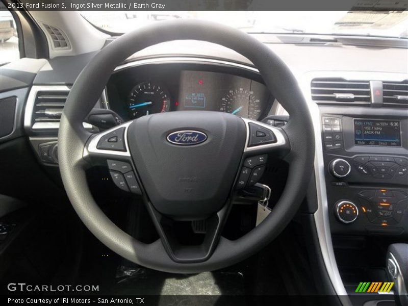 Ingot Silver Metallic / Earth Gray 2013 Ford Fusion S
