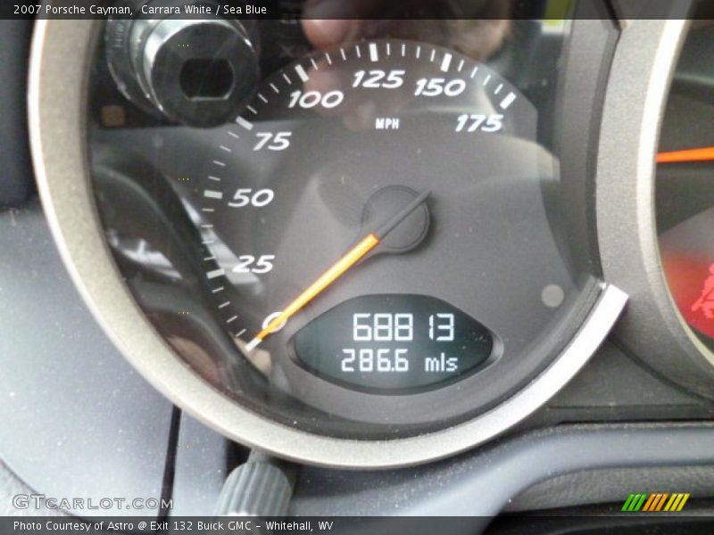 Carrara White / Sea Blue 2007 Porsche Cayman