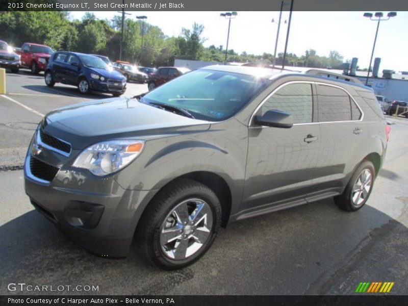 Steel Green Metallic / Jet Black 2013 Chevrolet Equinox LT