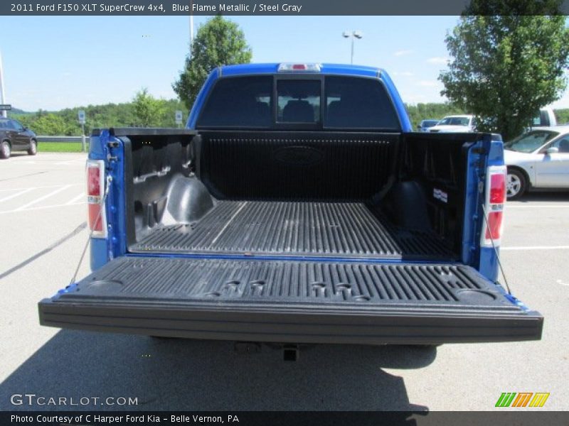 Blue Flame Metallic / Steel Gray 2011 Ford F150 XLT SuperCrew 4x4