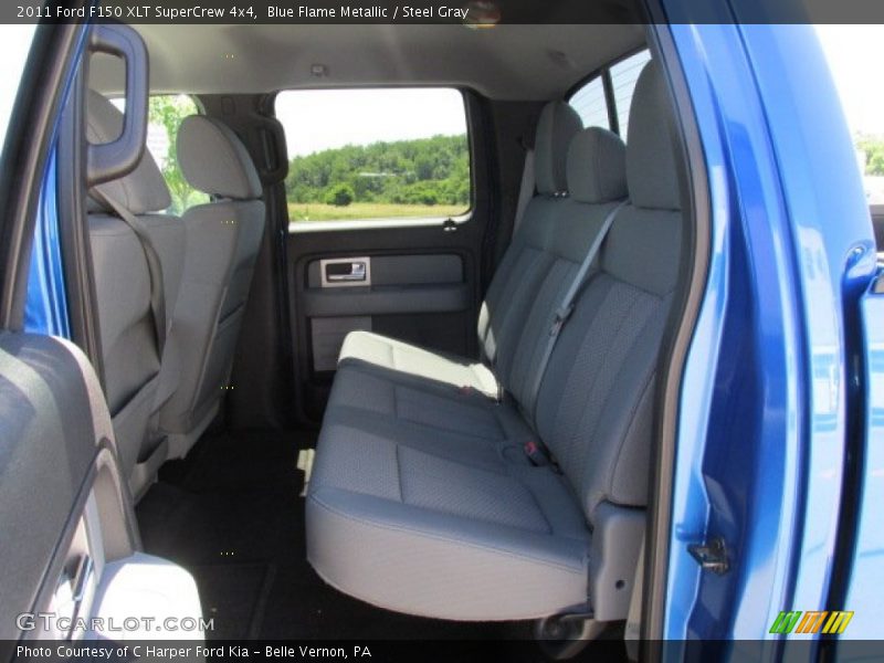 Blue Flame Metallic / Steel Gray 2011 Ford F150 XLT SuperCrew 4x4