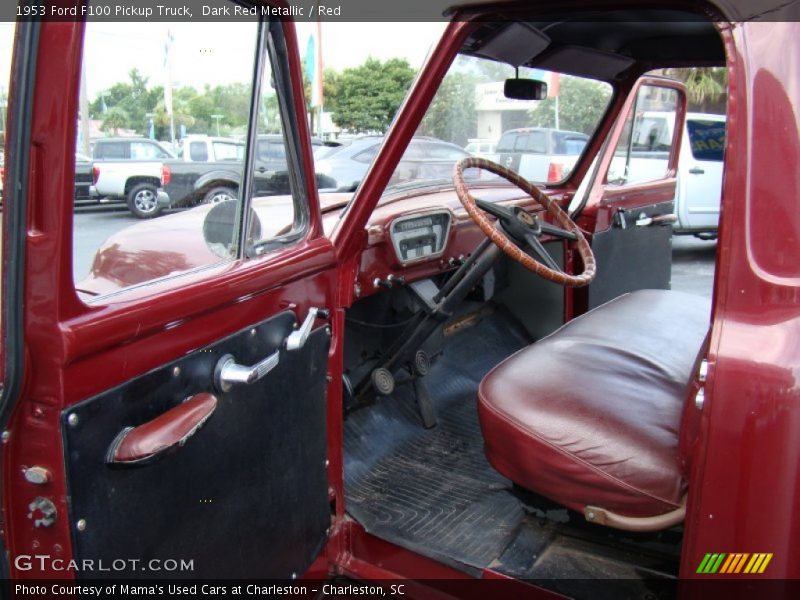  1953 F100 Pickup Truck Red Interior