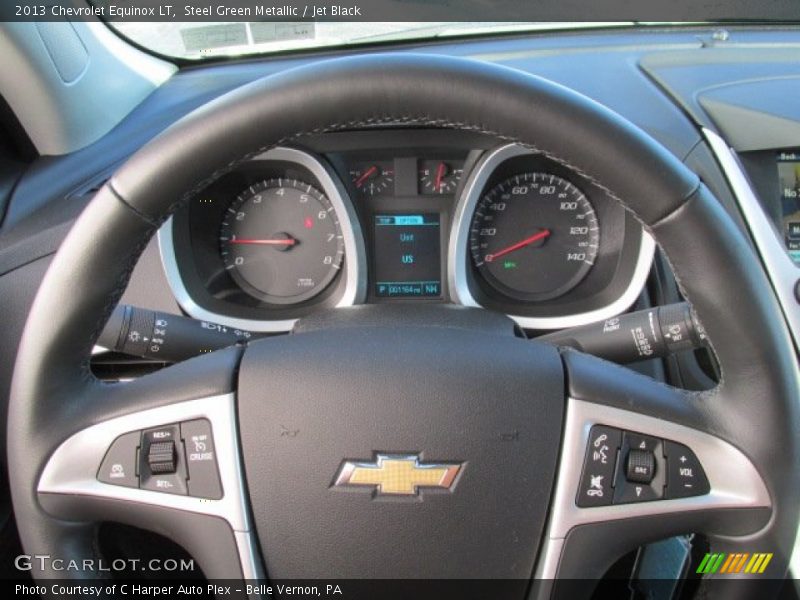 Steel Green Metallic / Jet Black 2013 Chevrolet Equinox LT