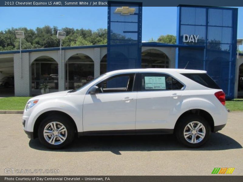 Summit White / Jet Black 2013 Chevrolet Equinox LS AWD