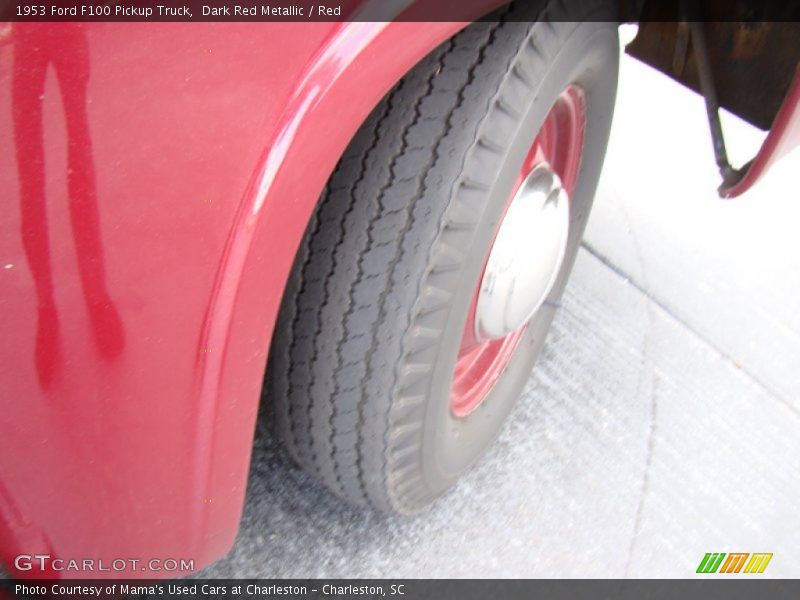 Dark Red Metallic / Red 1953 Ford F100 Pickup Truck