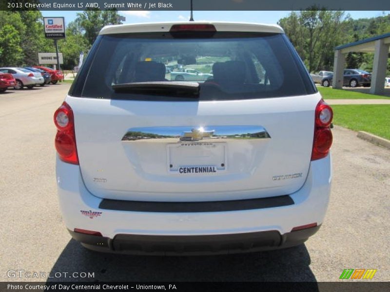 Summit White / Jet Black 2013 Chevrolet Equinox LS AWD