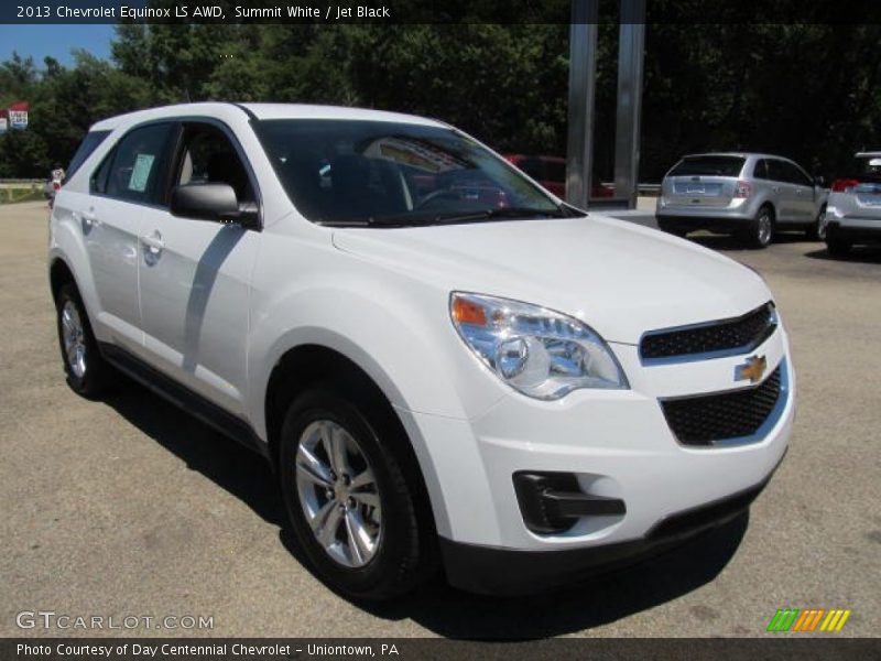 Summit White / Jet Black 2013 Chevrolet Equinox LS AWD