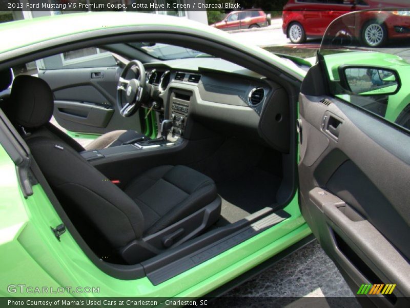 Gotta Have It Green / Charcoal Black 2013 Ford Mustang V6 Premium Coupe