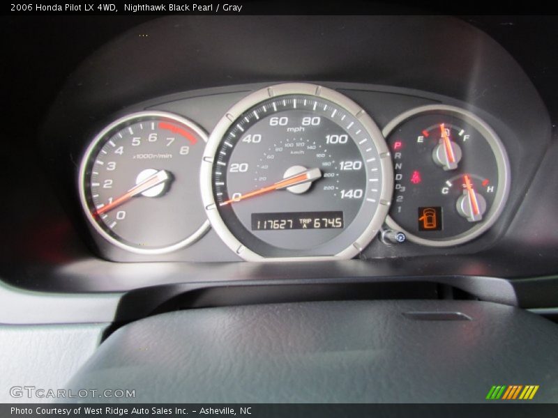 Nighthawk Black Pearl / Gray 2006 Honda Pilot LX 4WD