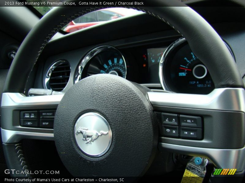 Gotta Have It Green / Charcoal Black 2013 Ford Mustang V6 Premium Coupe