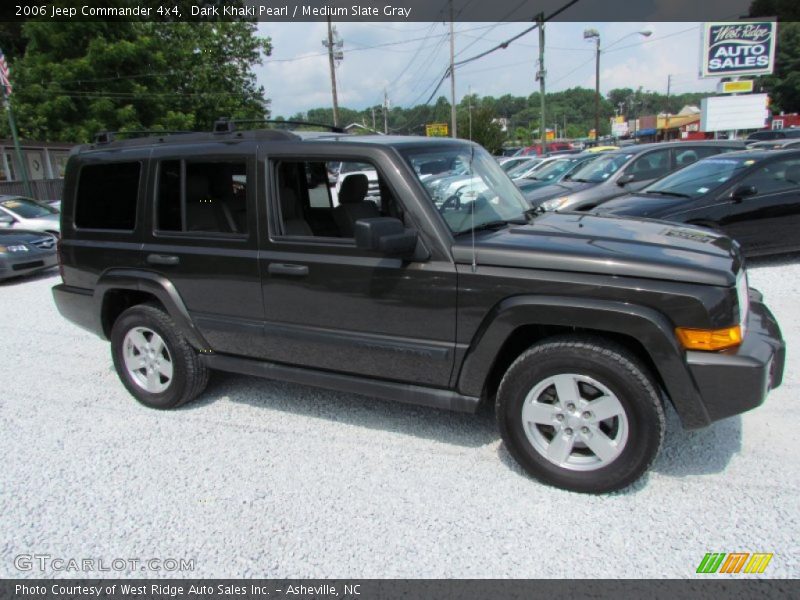 Dark Khaki Pearl / Medium Slate Gray 2006 Jeep Commander 4x4
