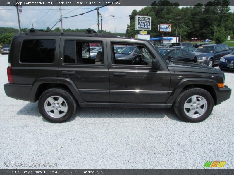 Dark Khaki Pearl / Medium Slate Gray 2006 Jeep Commander 4x4