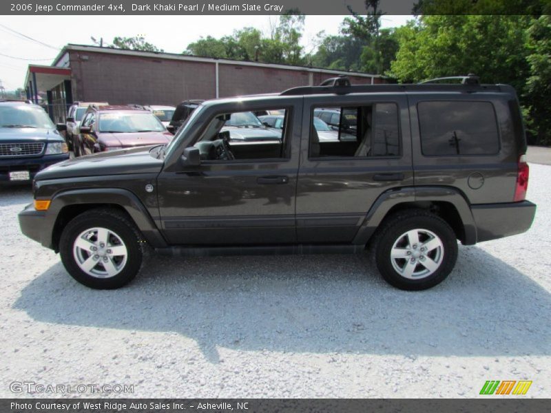 Dark Khaki Pearl / Medium Slate Gray 2006 Jeep Commander 4x4