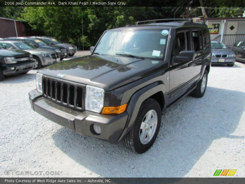 Dark Khaki Pearl / Medium Slate Gray 2006 Jeep Commander 4x4