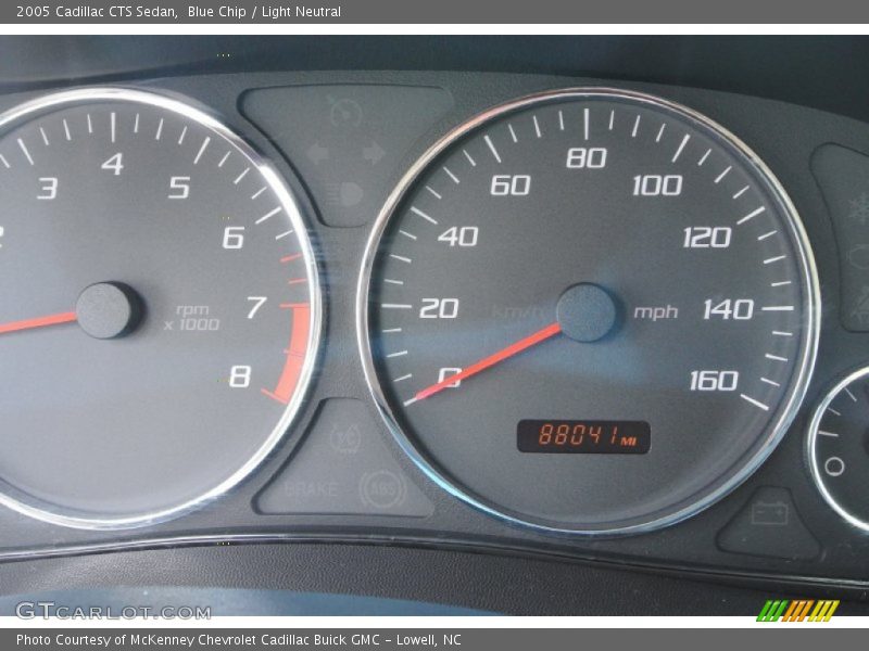Blue Chip / Light Neutral 2005 Cadillac CTS Sedan